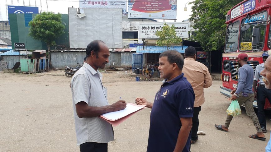 யாழில் ஐந்து அம்சக் கோரிக்கைகளை முன்வைத்து மீனவர்கள் கையெழுத்துப் போராட்டம்! 