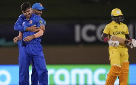 T20 WC | உகாண்டாவை அப்செட் செய்த ஃபரூக்கி: ஆப்கானிஸ்தான் வெற்றி!