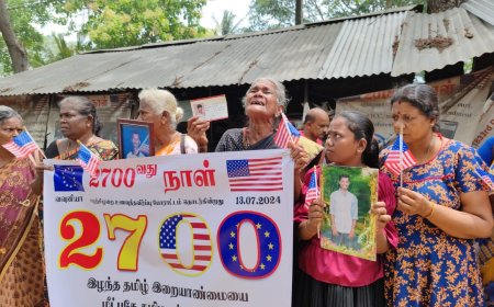 காணாமல் ஆக்கப்பட்டவர்களுக்கான நீதிக்கான போராட்டம் 2,700 நாட்களைக் கடந்துள்ளது