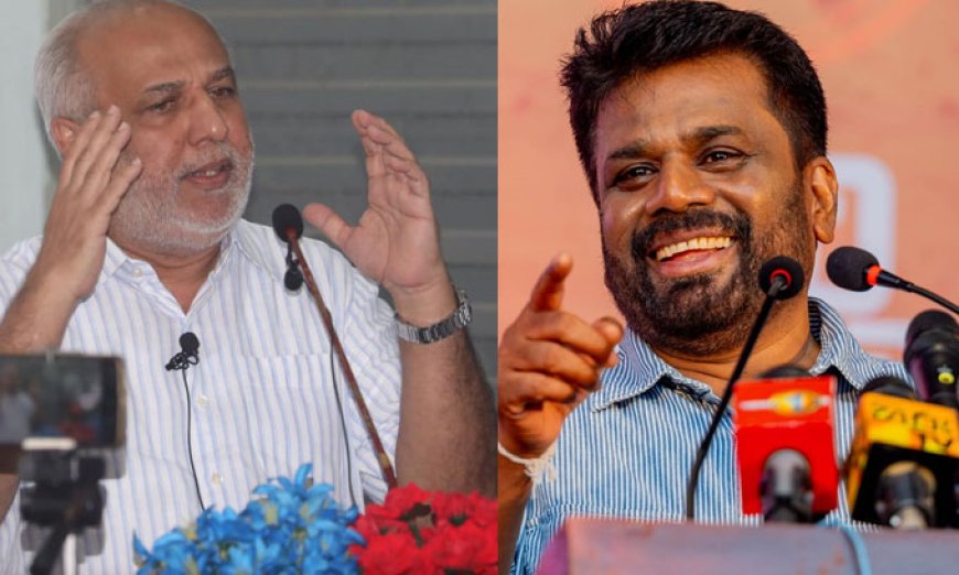 அநுரவிடமிருந்து ஹக்கீமுக்கு நட்டஈடு கோரி கடிதம்