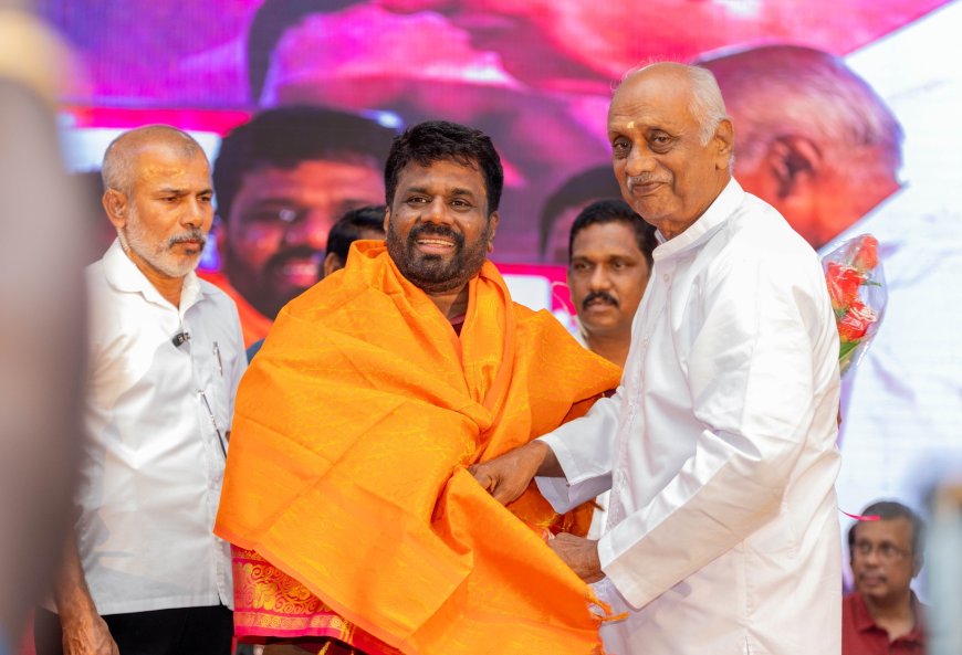 13 அமுலாக்கம் என்பது தேர்தல்கால வெற்றுக் காசோலை - யாழில் அனுரவுக்கு பிரமாண்ட வரவேற்பு!