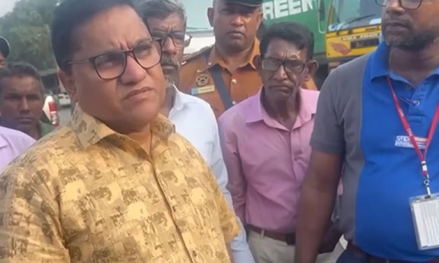 அமைச்சர் விஜித திடீரென துறைமுகத்திற்கு விஜயம்