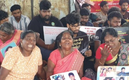 செம்மணியில் தீப்பந்தப் போராட்டம்