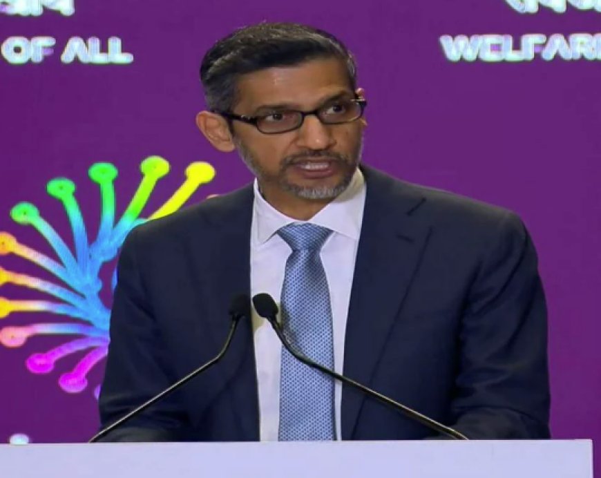 இந்தியாவில் ஏஐ தொழில்​நுட்​பம் மிக வேக​மாக வளர்​ந்து வருகிறது - சுந்​தர் பிச்சை